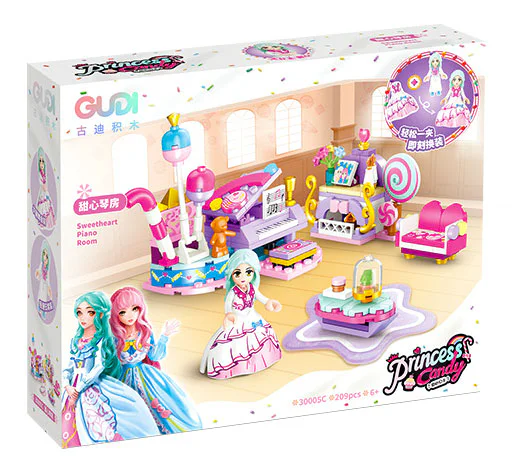 Honey Princess, section four. Honey's bedroom, Annie's bedroom, sweetheart's piano room, candy studio 古迪 GUDI 30005 image 8