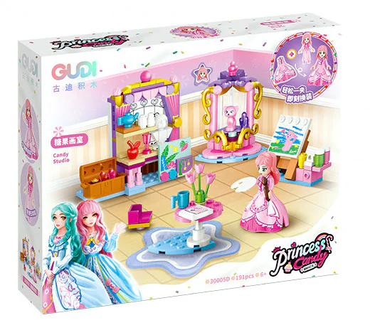 Honey Princess, section four. Honey's bedroom, Annie's bedroom, sweetheart's piano room, candy studio 古迪 GUDI 30005 image 9