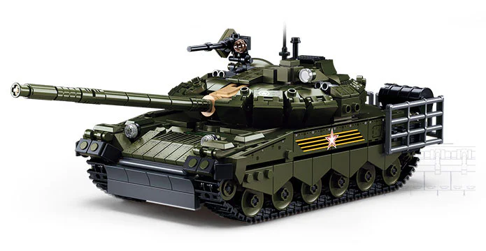 T80BVMS MAIN BATTLE TANK 小鲁班 Sluban M38-B1178 image 1