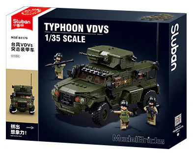 TYPHOON VDVS ASSAULT ARMOURED VEHICLE 小鲁班 Sluban M38-B1179 image 1