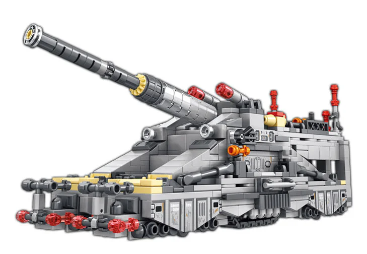 Gustav's heavy gun, train gun 乐毅积木 81030