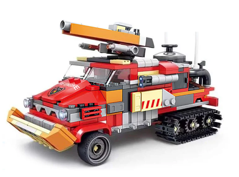 URBAN FIRE: MULTI-TERRAIN WATER CANNONS: 8 COMBINATION OF CH-54 FIREFIGHTERS, EMERGENCY RESCUE BOATS, FOREST FOAM FIRE TRUCKS, SELF-LOADING WATER TANK FIRE TRUCKS, BARRIER-FREE FOREST FIRE TRUCKS, POWERFUL WATER CANNONS, MINI-RESCUE FIRE TRUCKS, LANDING TRUCKS 开智 KAZI/高博乐 GBL KY80542