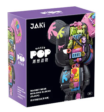 The tide wants to create something: the build-up bear magnetizer 佳奇积木 JAKI JK6250-1 image 1