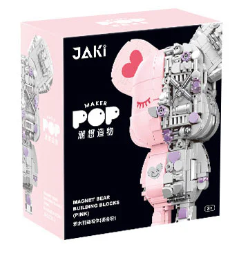 The tide wants to create something: the build-up bear magnetizer 佳奇积木 JAKI JK6250-1 image 2