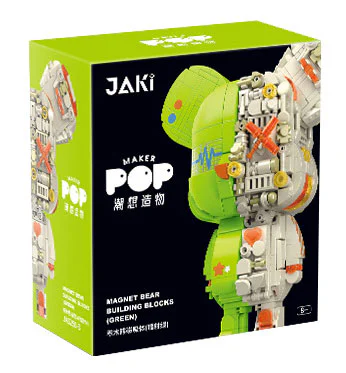 The tide wants to create something: the build-up bear magnetizer 佳奇积木 JAKI JK6250-1 image 3