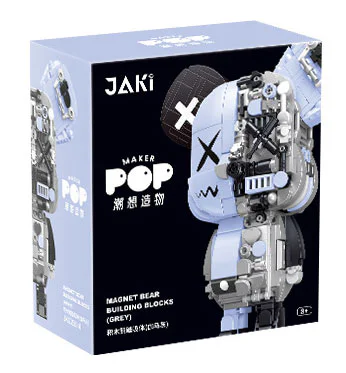 The tide wants to create something: the build-up bear magnetizer 佳奇积木 JAKI JK6250-1 image 4