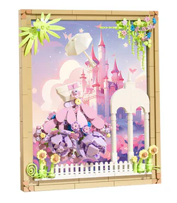 It's a dream this evening: a dream princess dress, a costume frame