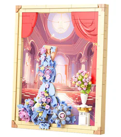 It's a dream this evening: a dream dress, a costume frame