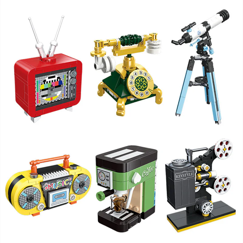 Modden fever, section 6. Nostalgia television, retrophone, astronomical telescope, classic radio, Italian coffee machine, old-style projector 杰星 JIESTAR 58097