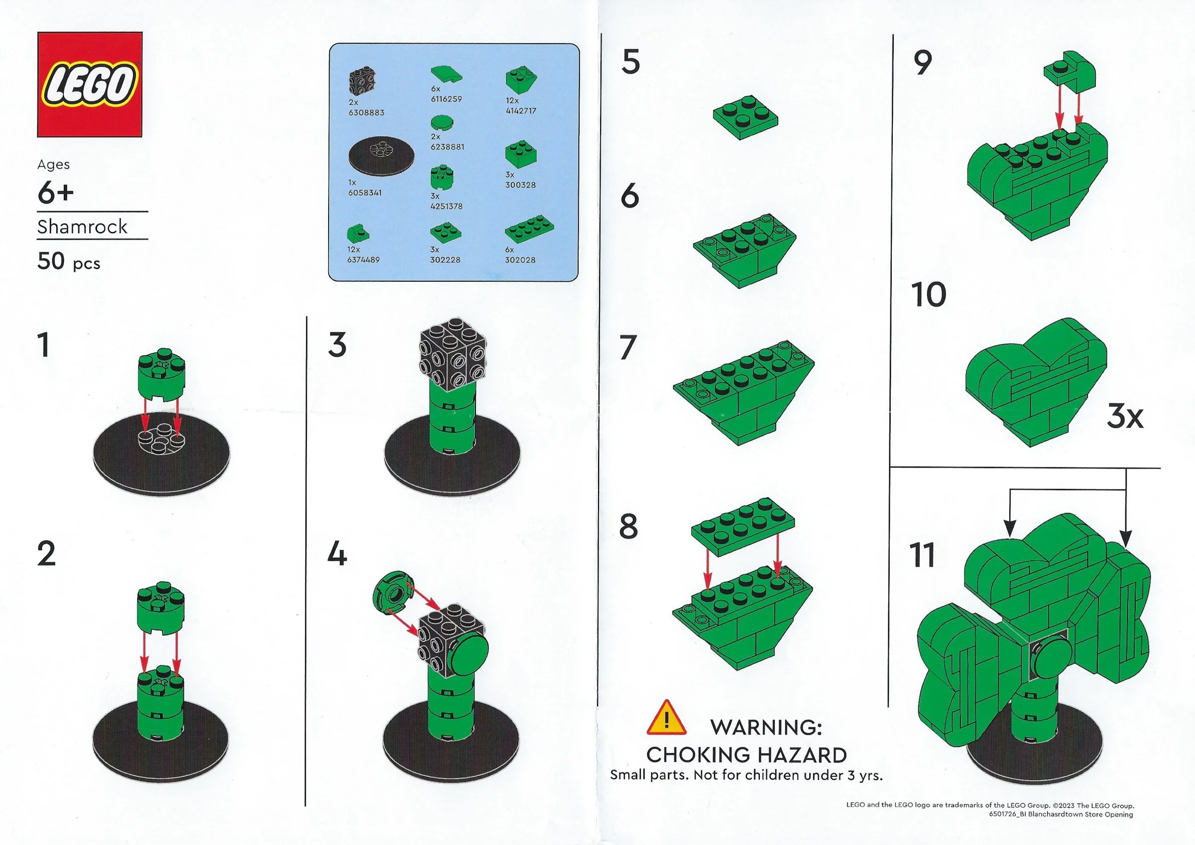 Three leaves 乐高 LEGO SHAMROCK image 4