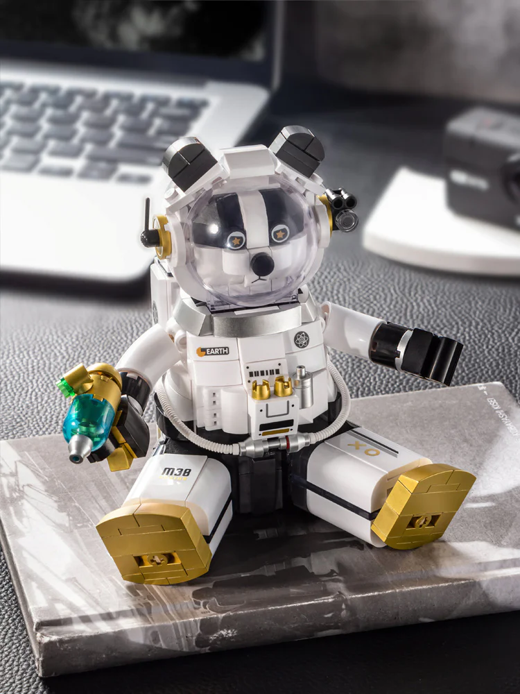 Panda astronaut pen, space panda cosmonaut 小鲁班 Sluban M38-P8031 image 3