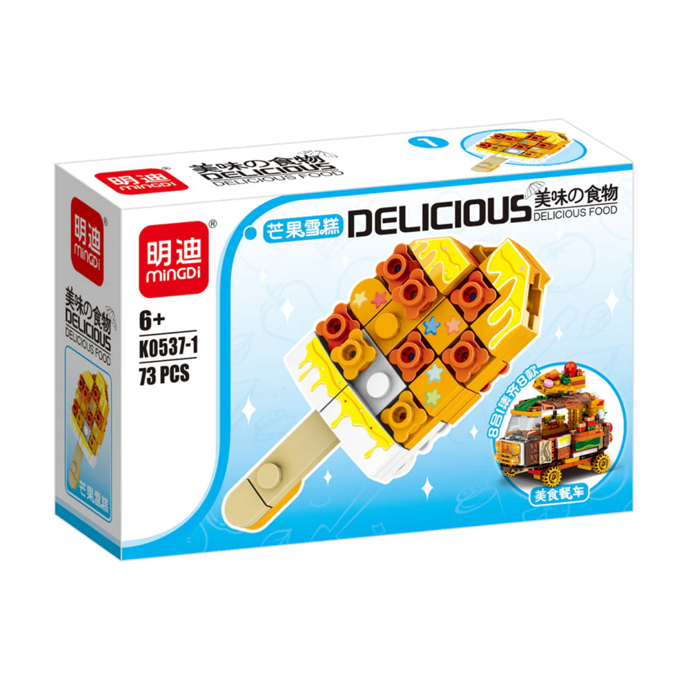 Mango ice cream, grilled meat, cool watermelon, fishseed sushi, golden and yellow shrimp, rainbow cookies, shrimp ramen, roasted chicken wings 明迪 minGDi/磊宝 LEIBAO K0537 image 1