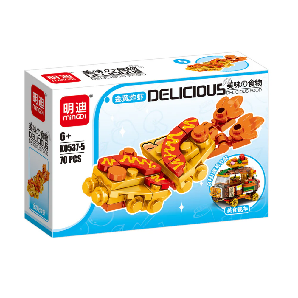 Mango ice cream, grilled meat, cool watermelon, fishseed sushi, golden and yellow shrimp, rainbow cookies, shrimp ramen, roasted chicken wings 明迪 minGDi/磊宝 LEIBAO K0537 image 5