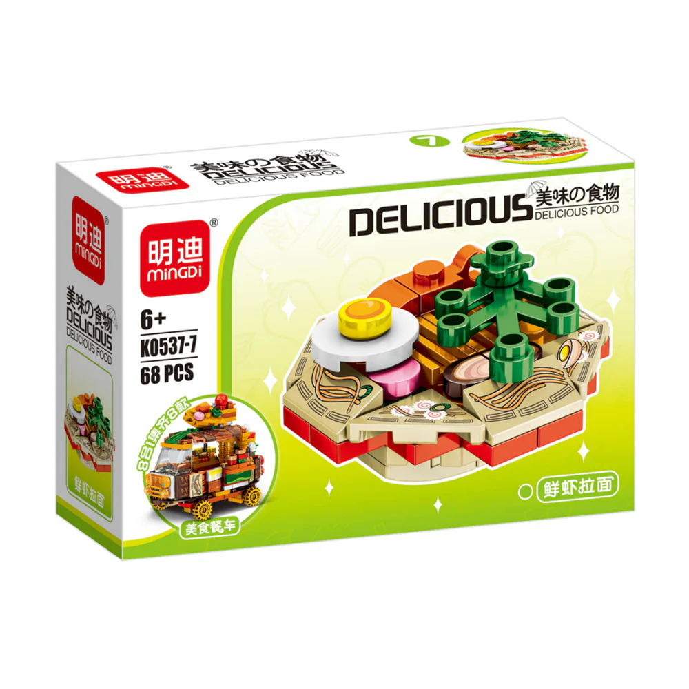 Mango ice cream, grilled meat, cool watermelon, fishseed sushi, golden and yellow shrimp, rainbow cookies, shrimp ramen, roasted chicken wings 明迪 minGDi/磊宝 LEIBAO K0537 image 7