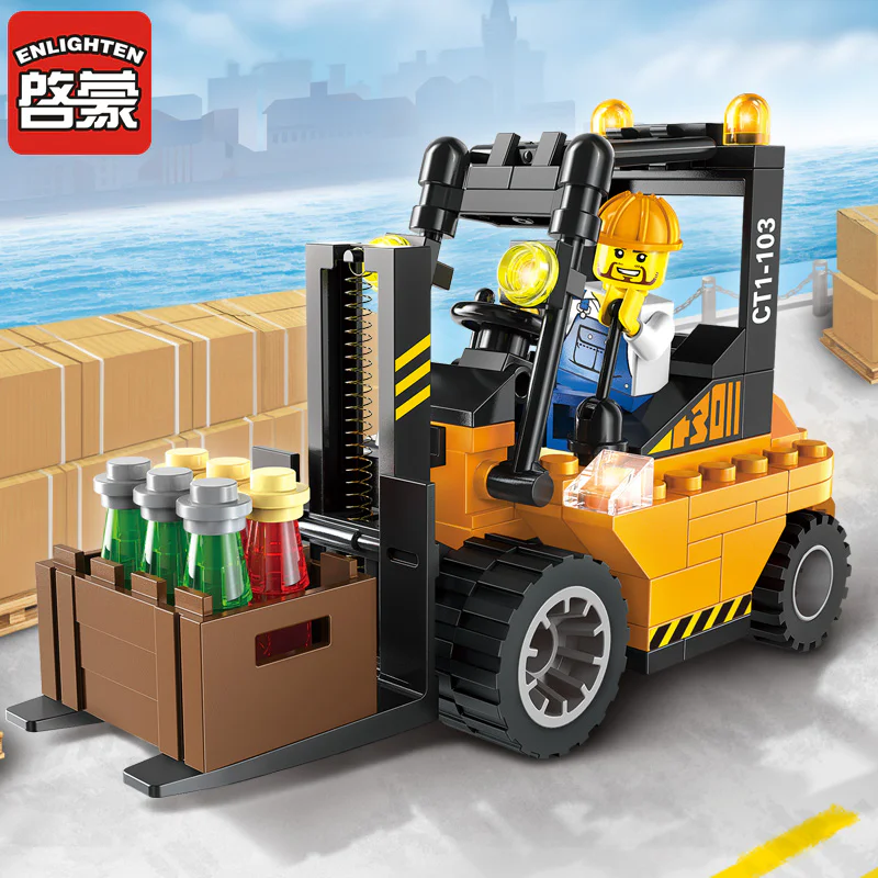 Forklift, heavy 启蒙 QMAN/ENLIGHTEN/Keeppley 1103 image 1
