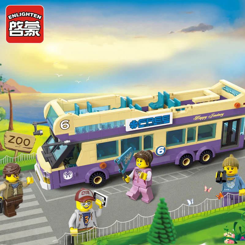 A tourist bus 启蒙 QMAN/ENLIGHTEN/Keeppley 1123