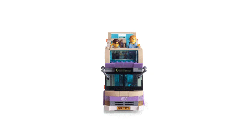 A tourist bus 启蒙 QMAN/ENLIGHTEN/Keeppley 1123 image 3