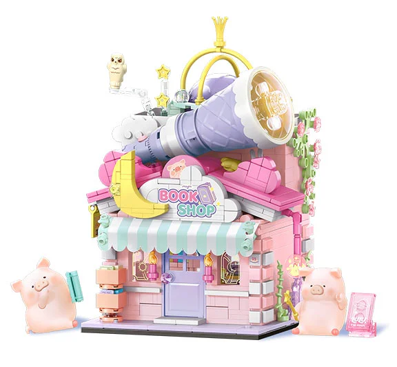 LuLu Pork's magic neighborhood: LuLu's bookshop 森宝 SEMBO 608071