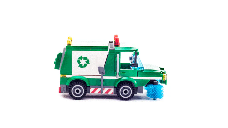 Garbage truck 启蒙 QMAN/ENLIGHTEN/Keeppley 1111 image 3