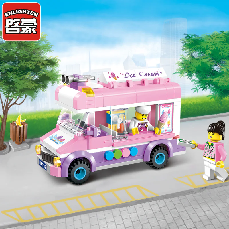 Mobile ice cream truck 启蒙 QMAN/ENLIGHTEN/Keeppley 1112 image 1