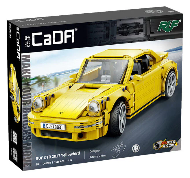 RUF CTR 2017 YELLOWBIRD RUNNER 1:12 咔搭 CaDA/双鹰 DoubleE C62003 image 4