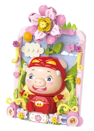 Piggy Man: Piggy you spend money 佳奇积木 JAKI JK6805 image 2