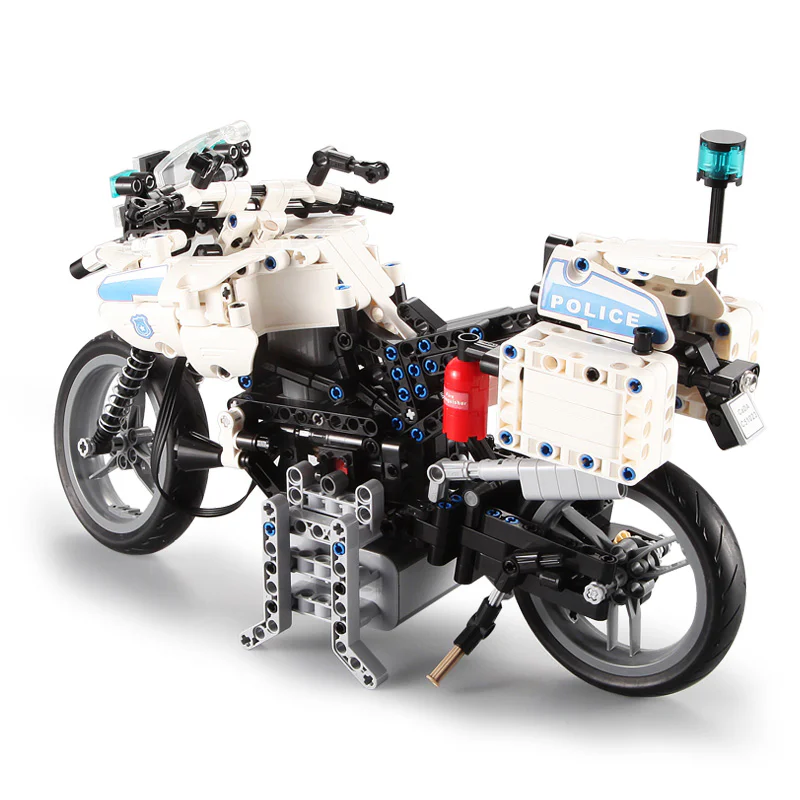 Two-wheeled police with motorcycle power 咔搭 CaDA/双鹰 DoubleE C51023 image 1