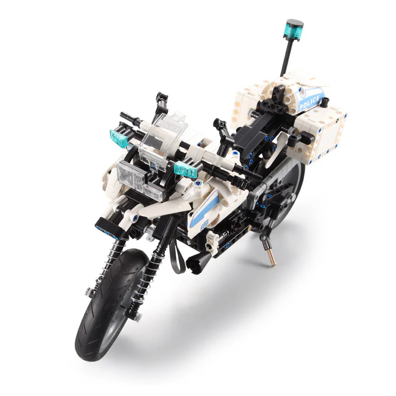 Two-wheeled police with motorcycle power 咔搭 CaDA/双鹰 DoubleE C51023 image 2