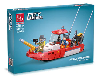 Global Cities: Rescue Fire Boats 杰星 JIESTAR 52025 image 1
