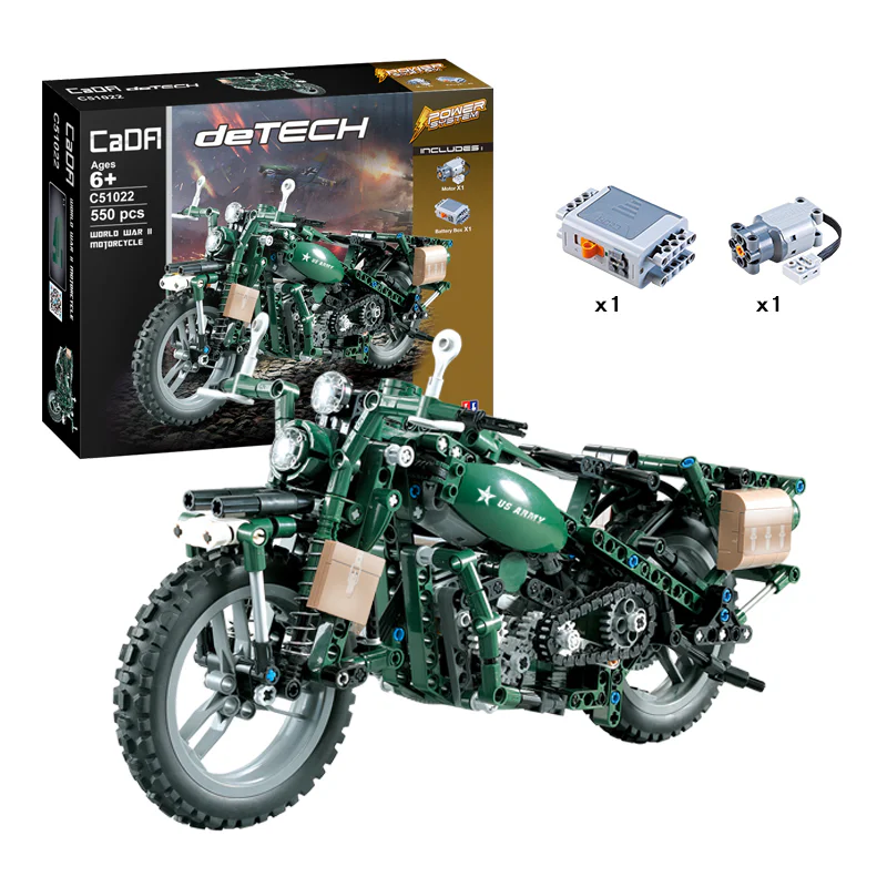 War II military Harley Moto 咔搭 CaDA/双鹰 DoubleE C51022 image 9
