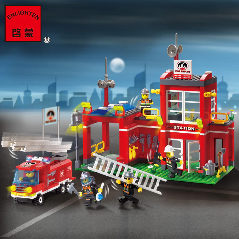Fire: Fire Department 启蒙 QMAN/ENLIGHTEN/Keeppley 910 image 1