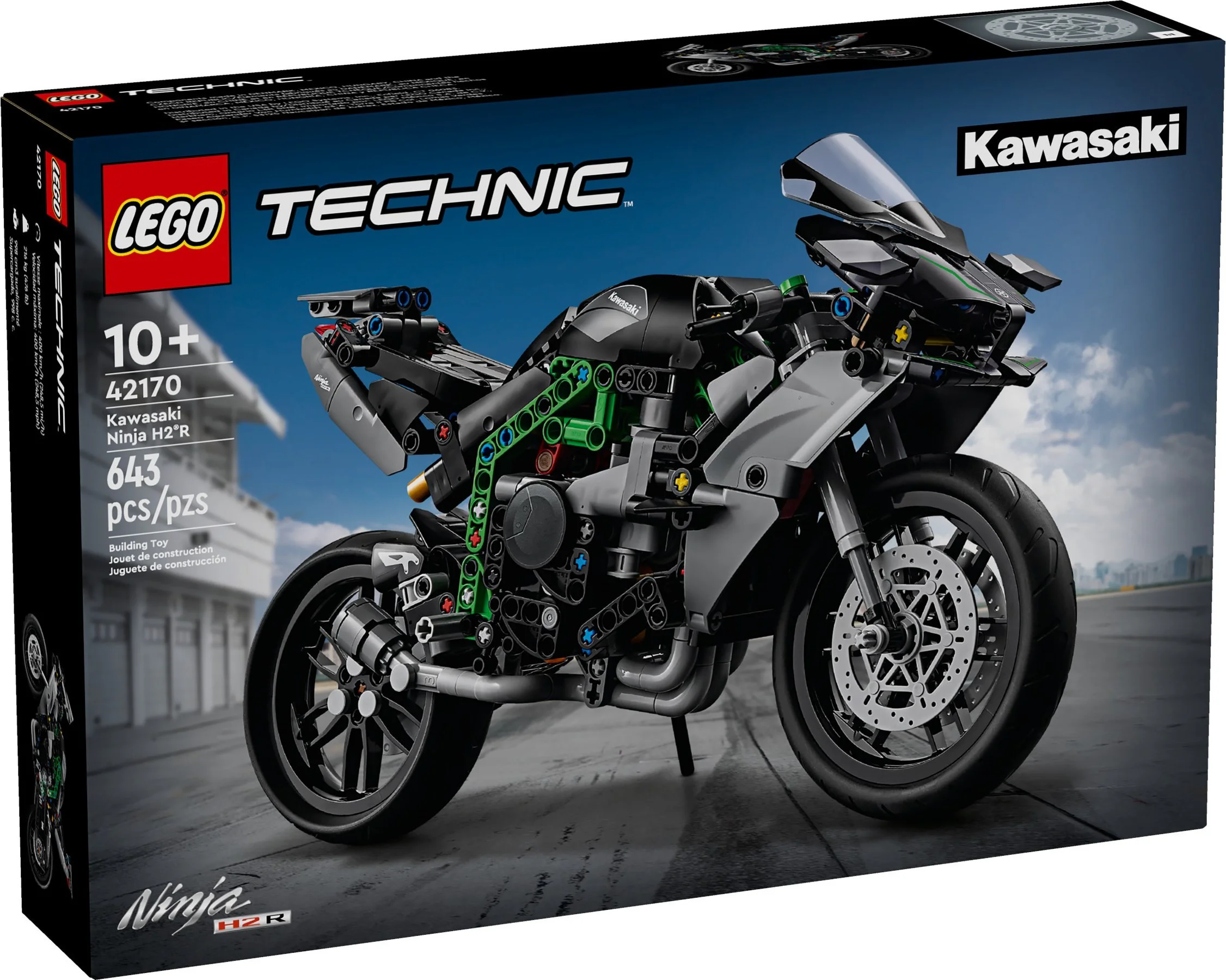Kawazaki Ninja H2R motorcycle 乐高 LEGO 42170 image 2