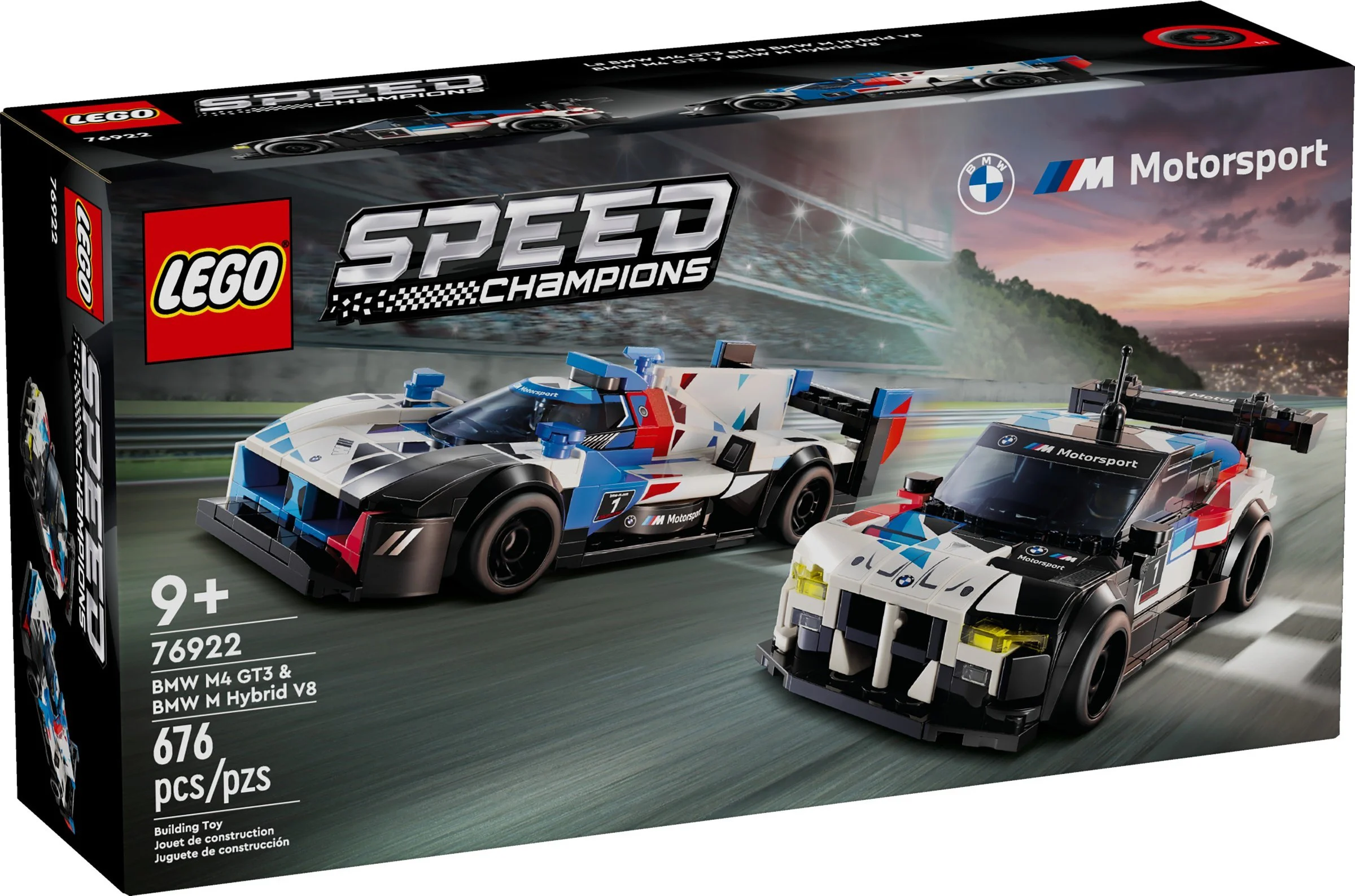 BMW M4 GT3 and BMW M Hybrid V8 racing car 乐高 LEGO 76922 image 1