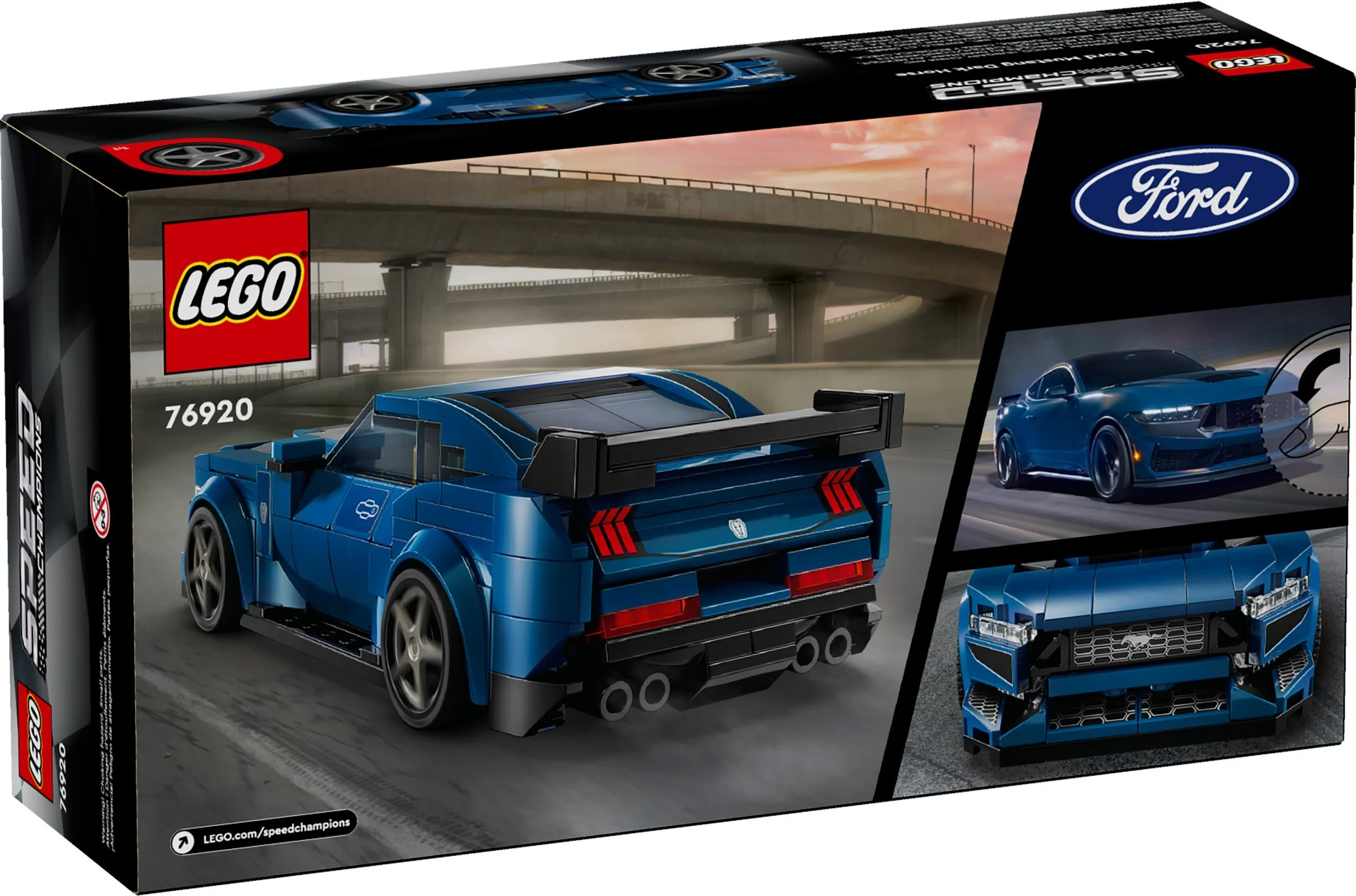 Ford Mustang Dark Horne 乐高 LEGO 76920 image 2