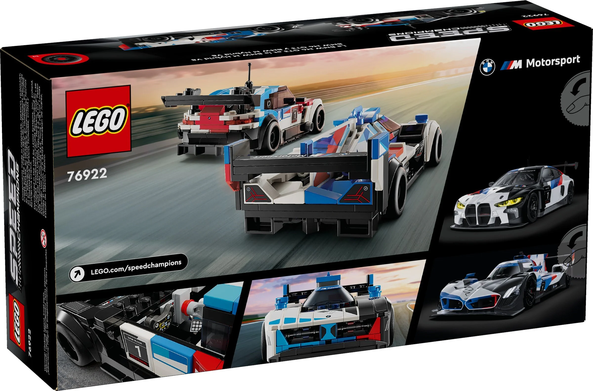 BMW M4 GT3 and BMW M Hybrid V8 racing car 乐高 LEGO 76922 image 2