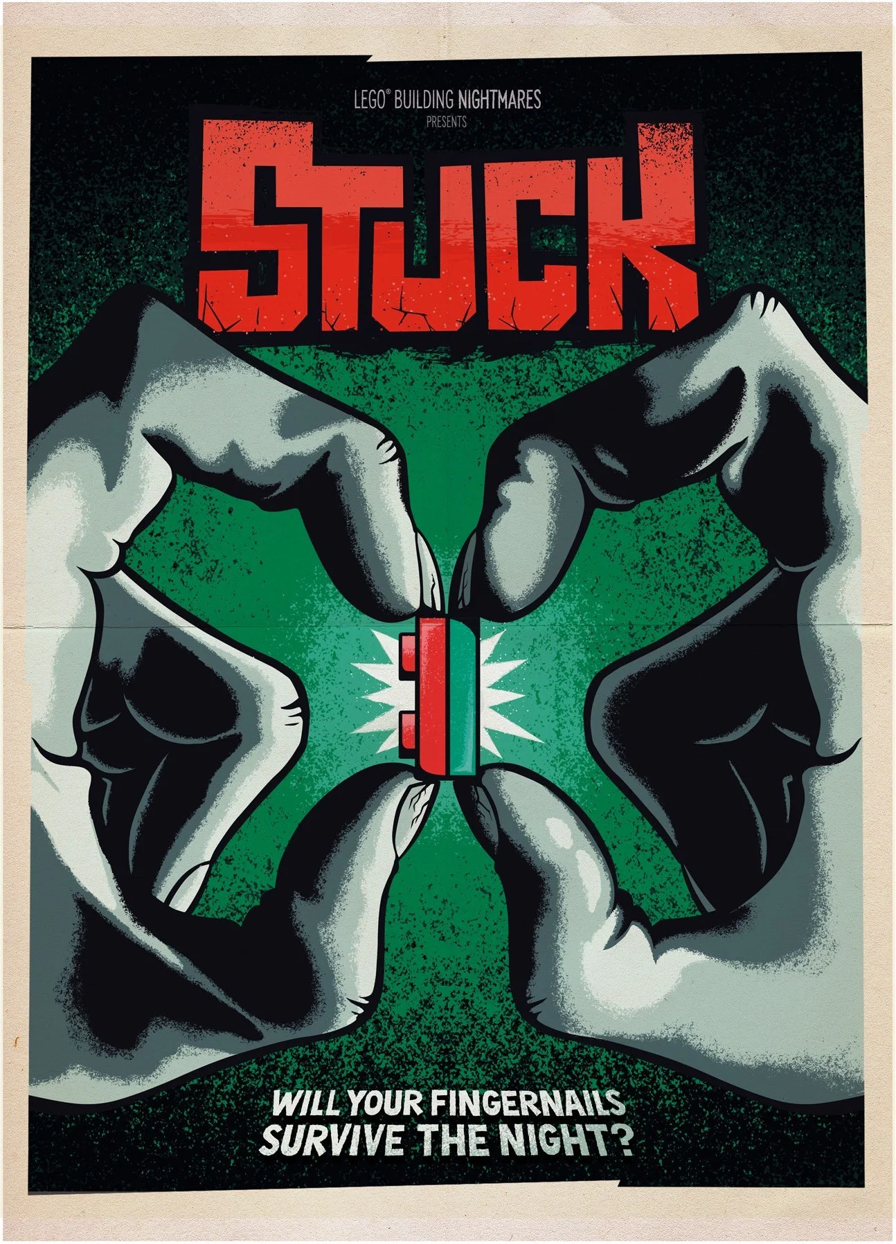 'Stuck' Retro poster 乐高 LEGO 5008242