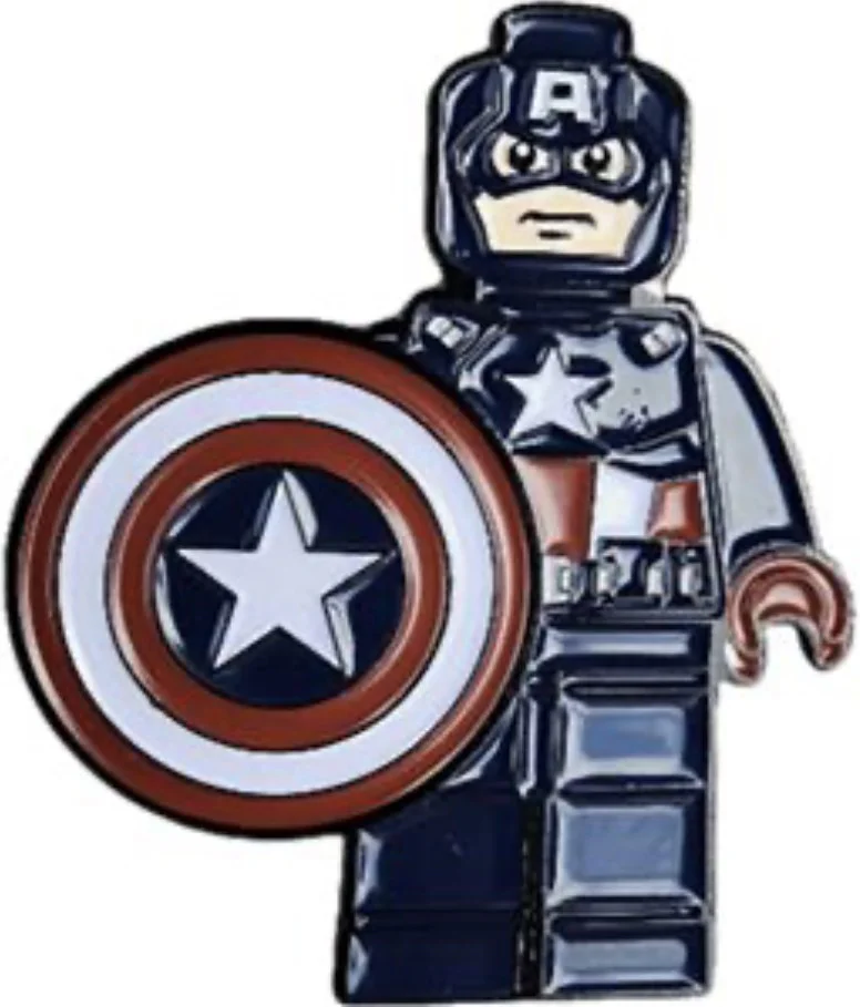 Captain America pin 乐高 LEGO SDCC2023-4