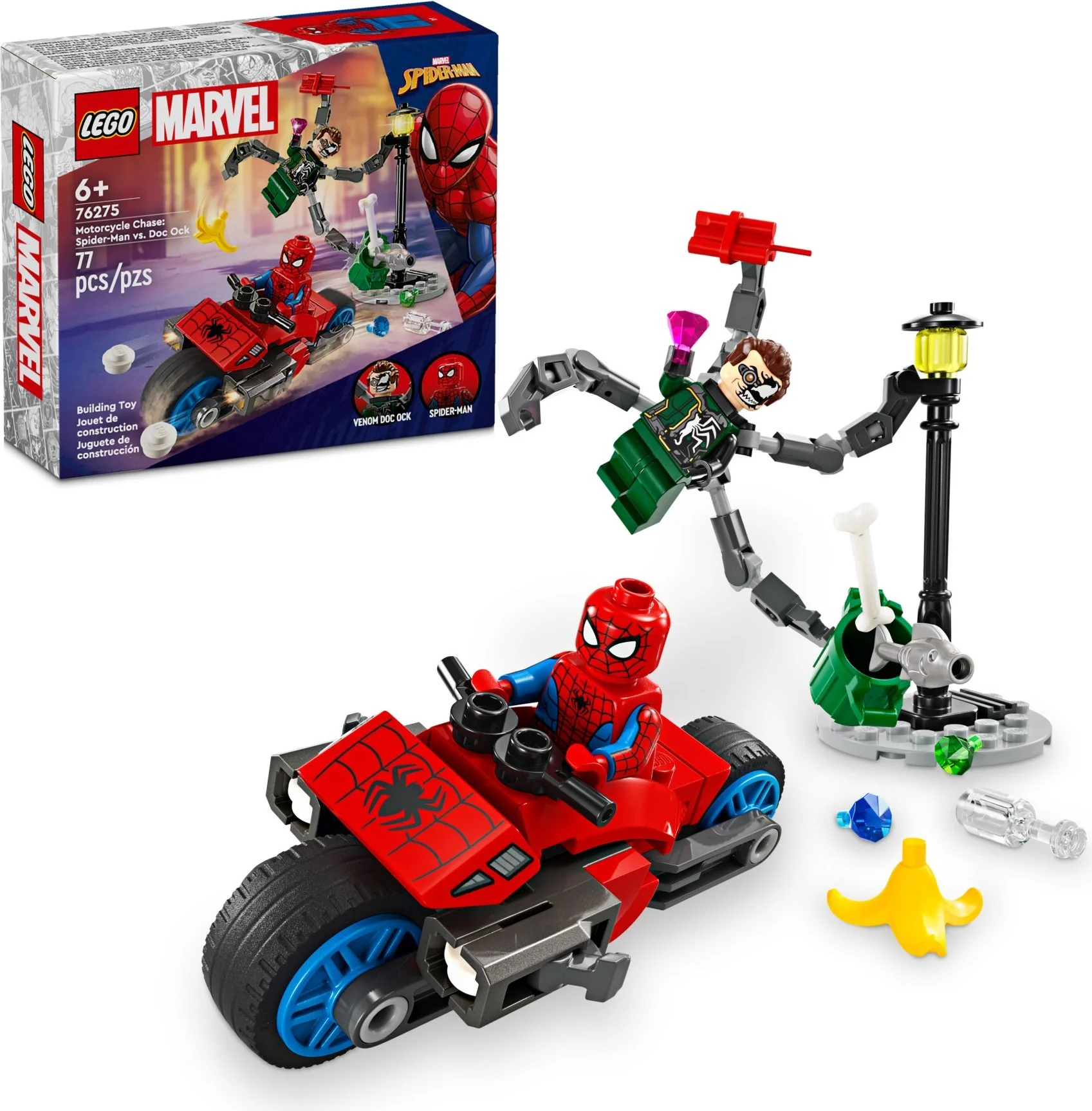 Motorcycle chase: Spider-Man, Dr. Oskar 乐高 LEGO 76275 image 1