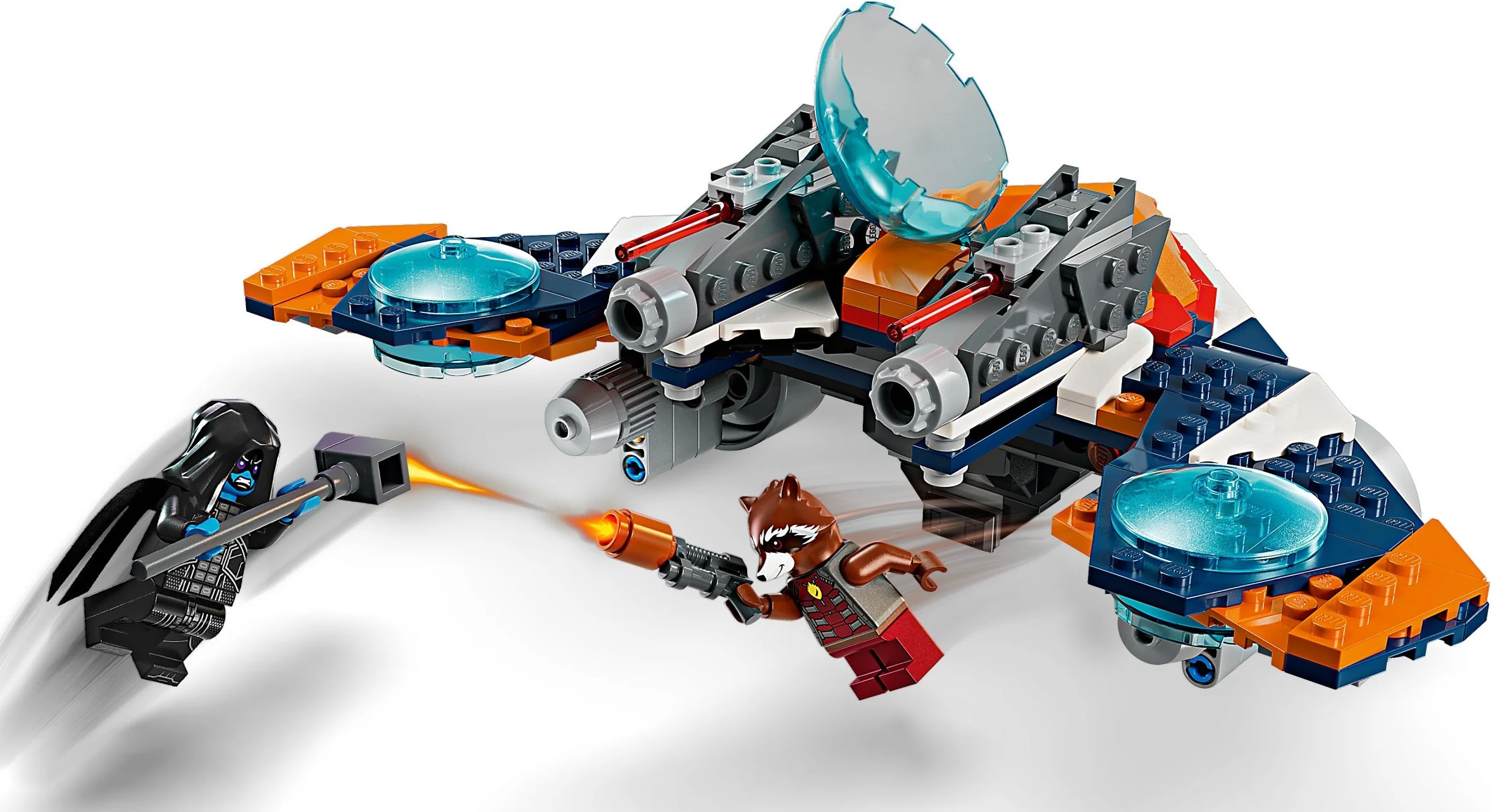 Rocket raccoon's war bird ship fought for Ronan 乐高 LEGO 76278 image 4