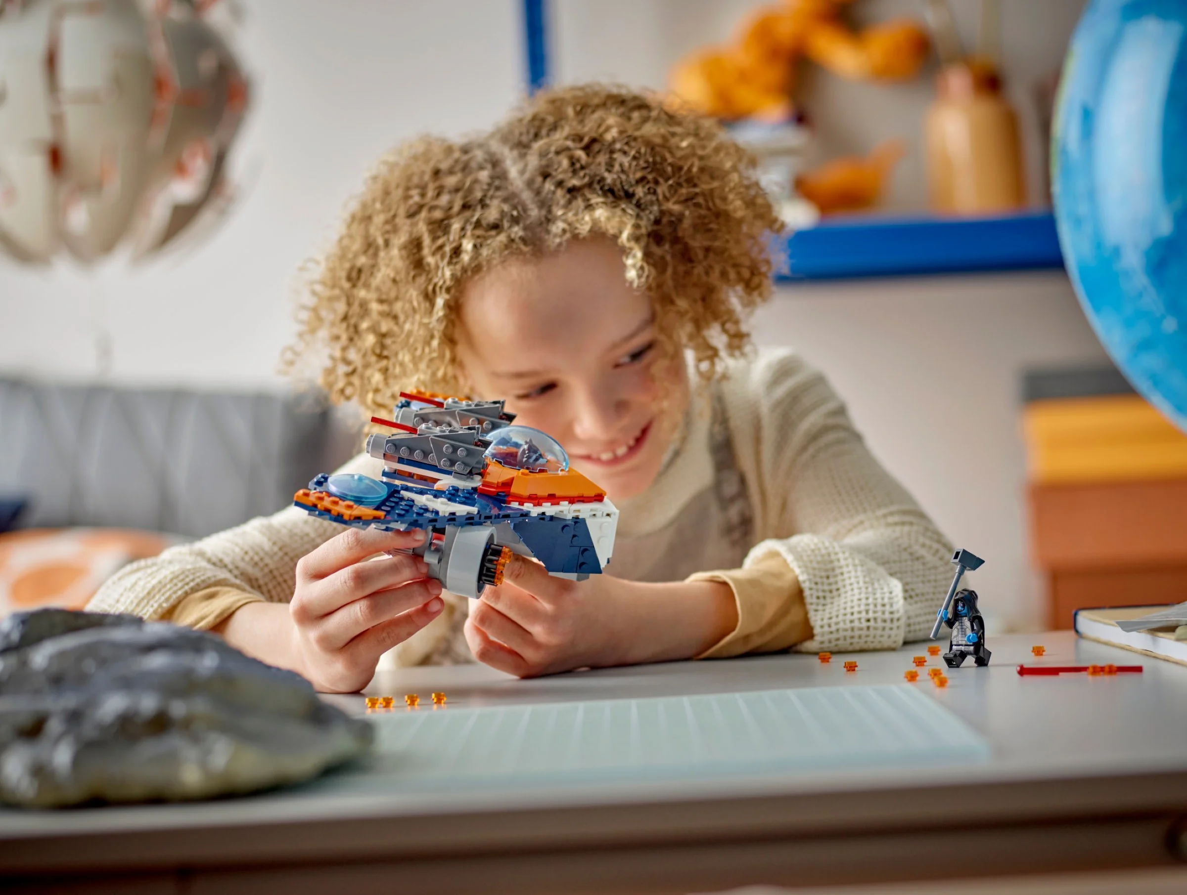 Rocket raccoon's war bird ship fought for Ronan 乐高 LEGO 76278 image 7