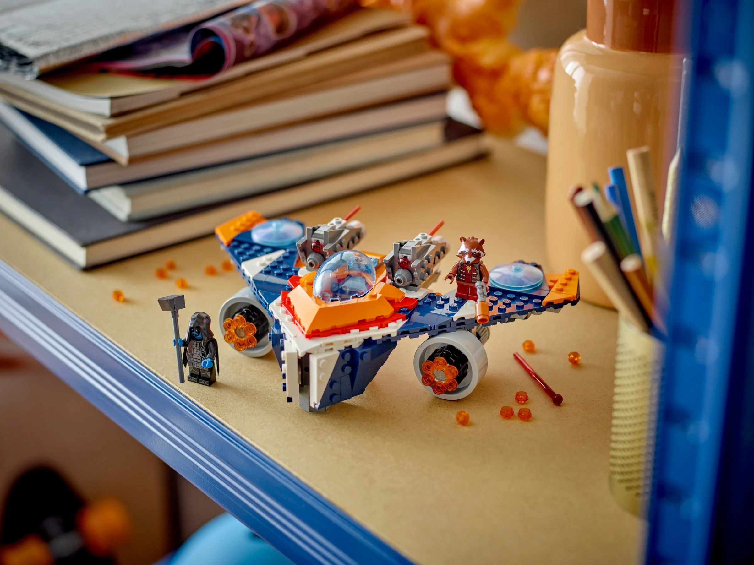 Rocket raccoon's war bird ship fought for Ronan 乐高 LEGO 76278 image 9