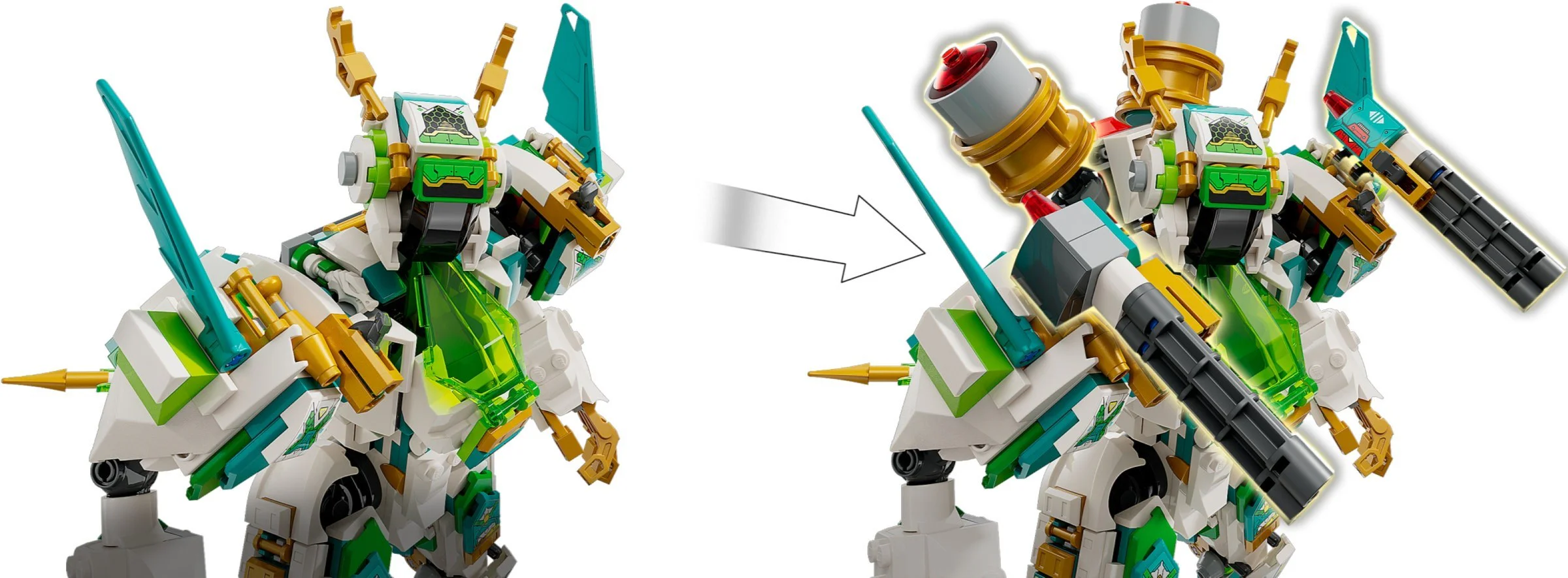 The Dragon Little White Dragon Fighter Armor 乐高 LEGO 80053 image 7