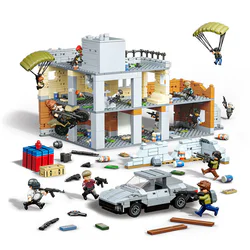 Peace elite: fake garage scene set