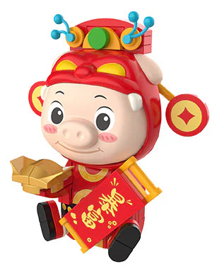 Piggy Man: Foul Pig Refrigerator Paste 佳奇积木 JAKI JK6831 image 1