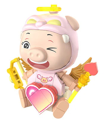 Piggy Man: Cupi Pork Refrigerator Paste 佳奇积木 JAKI JK6832 image 1