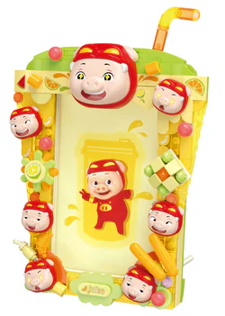 Piggy Man: A picture frame of the fruit and fruit