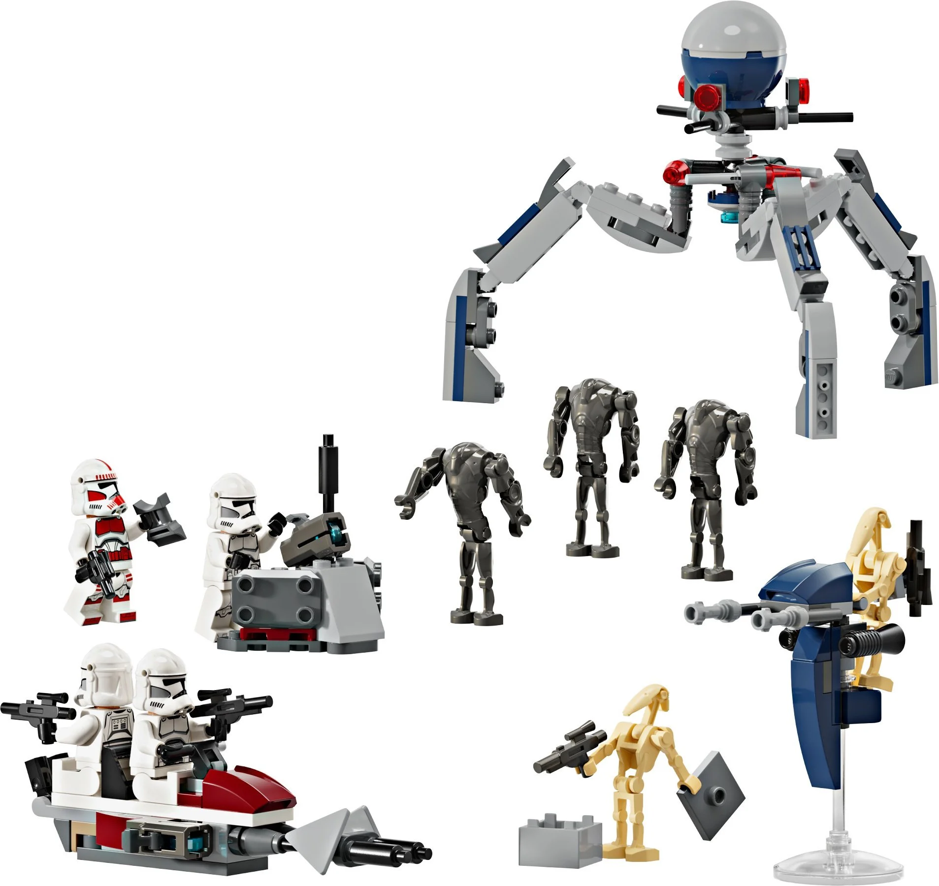 Cloning human soldiers and combat robots 乐高 LEGO 75372