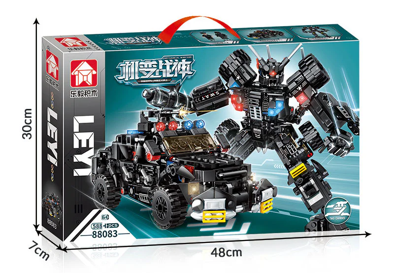 SWAT armoured vehicles 乐毅积木 88083 image 1