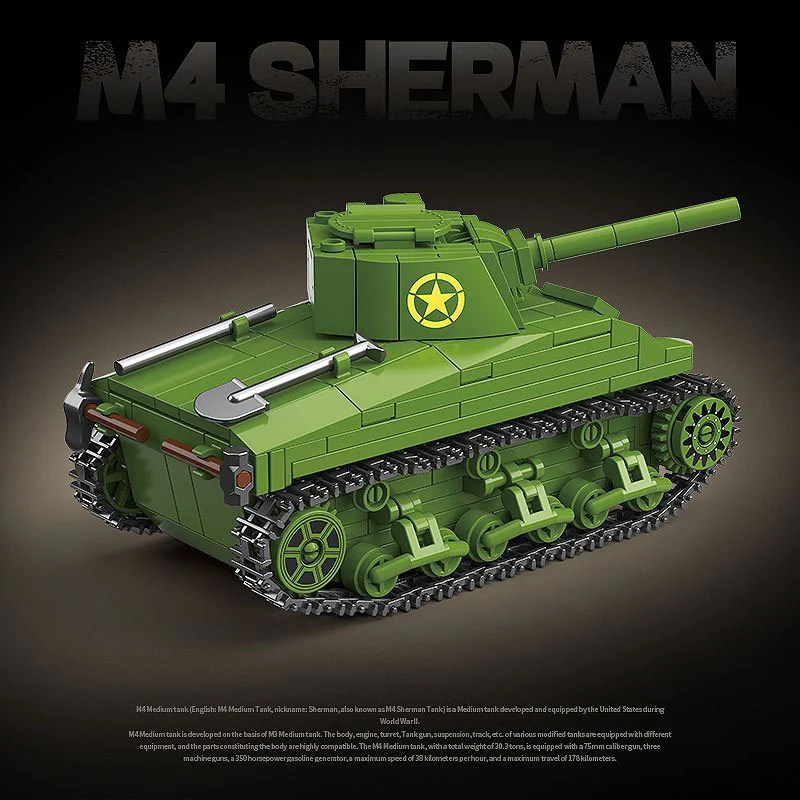 M4 SHERMAN (75) MEDIUM TANK (MEDIUM) 全冠 QUANGUAN 100272 image 4