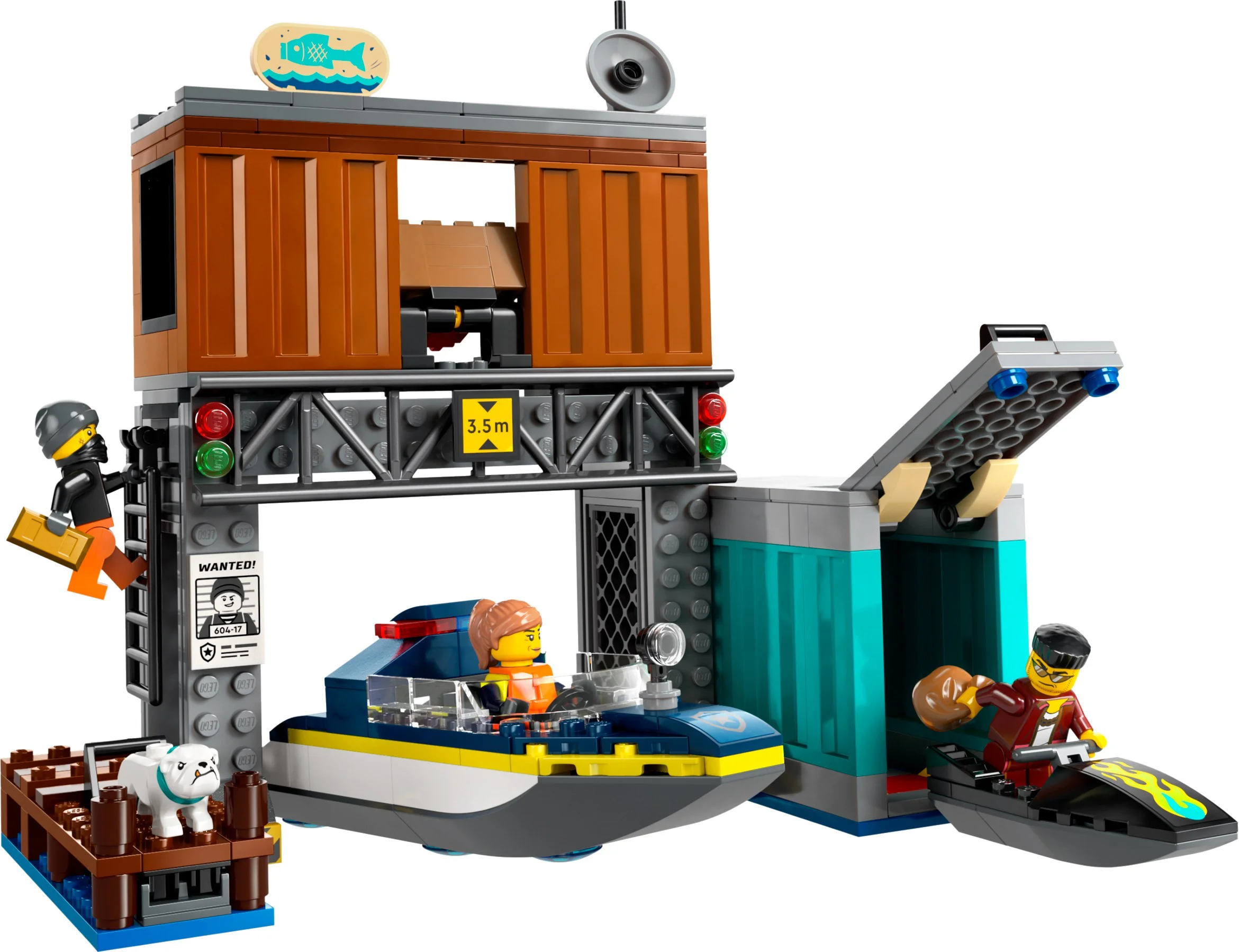 Police patrol boat chase 乐高 LEGO 60417